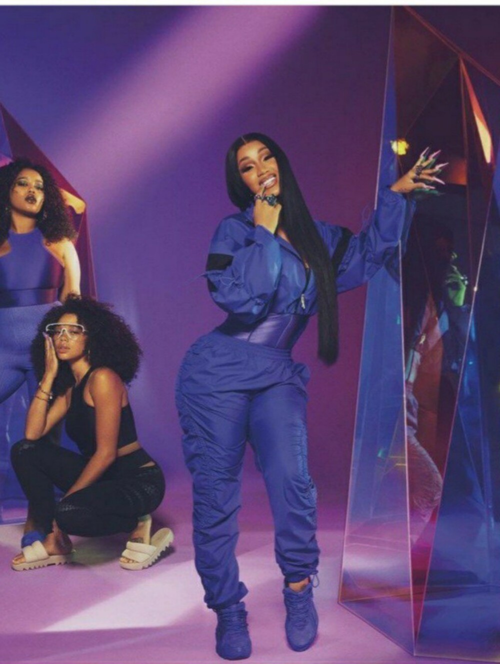 Reebok X Cardi B NWT 4X High-Waisted Leggings Plus Size Black Cutout Activewear
